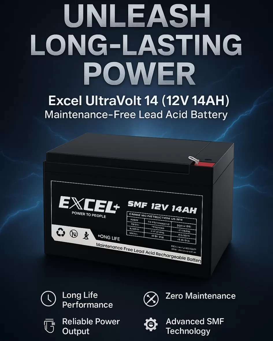 Power Up Your World: Introducing the Excel UltraVolt 14 (12V 14AH) Battery